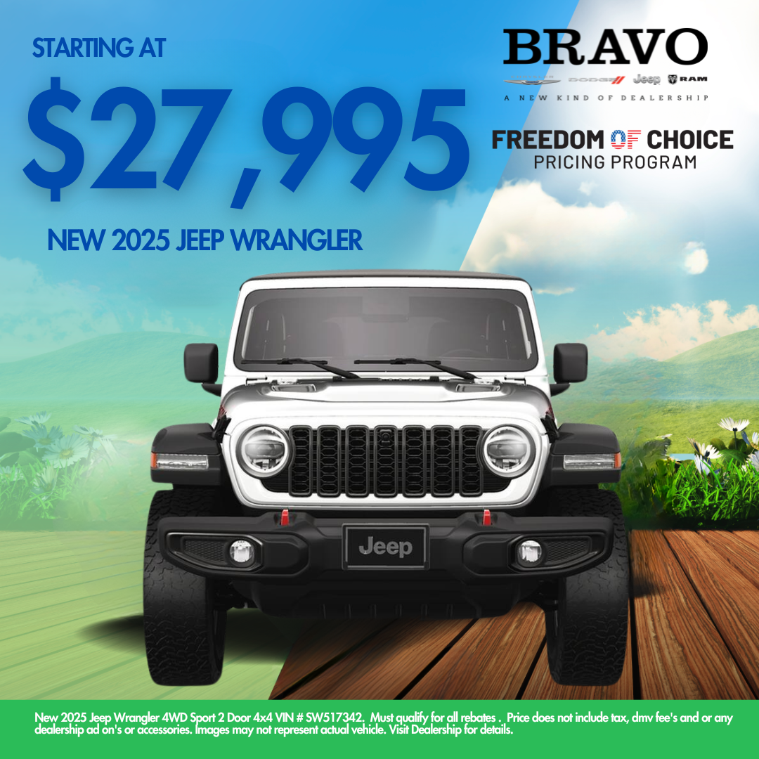 Jeep Wrangler - FRONT special lease