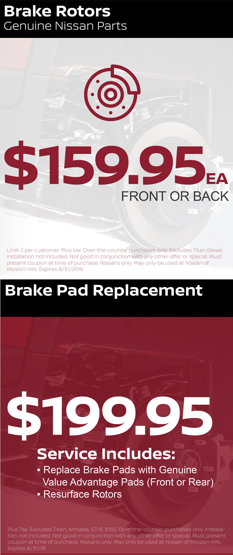 Nissan Oil Change Coupon automotive wallpaper