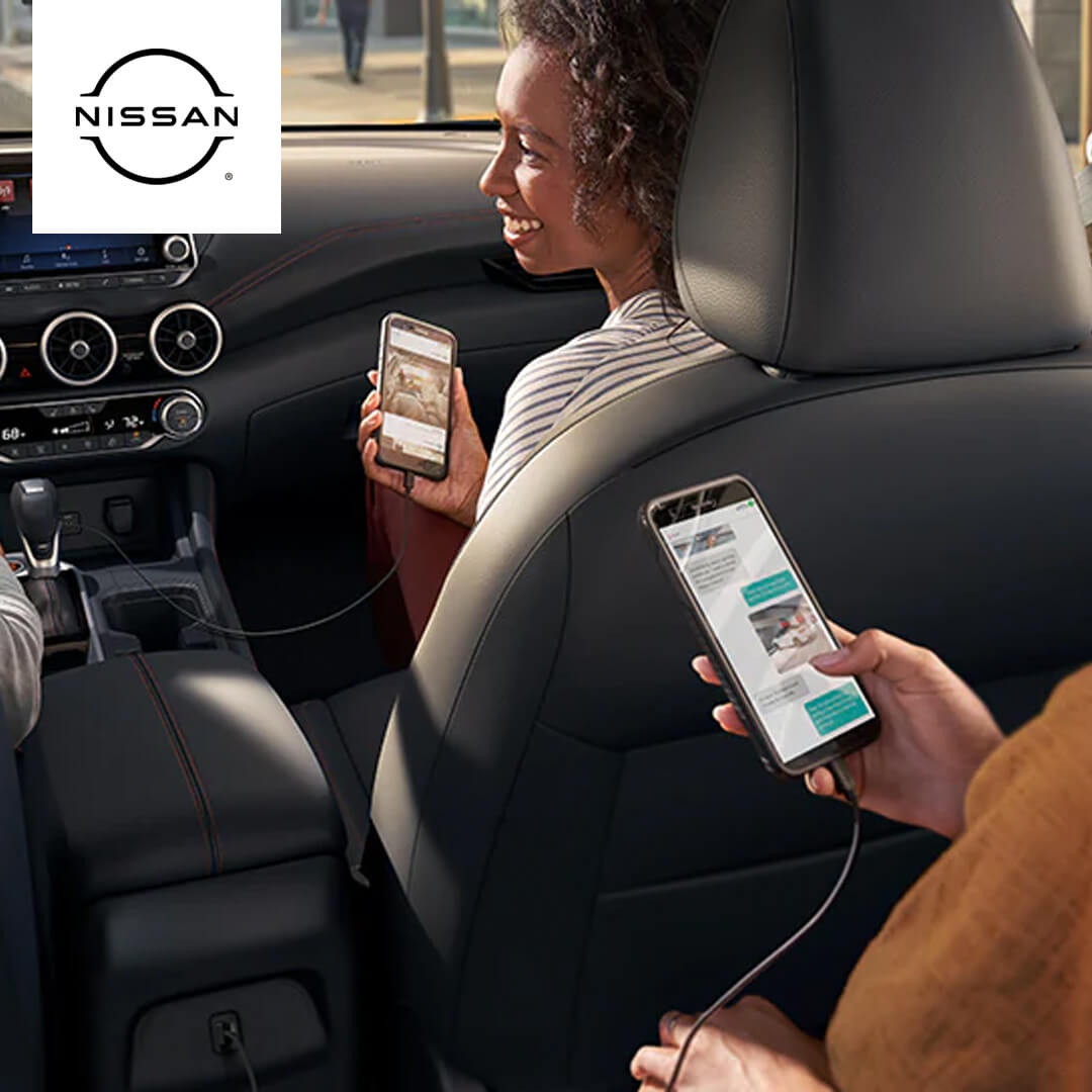 2024 Nissan Sentra Interior with a girl