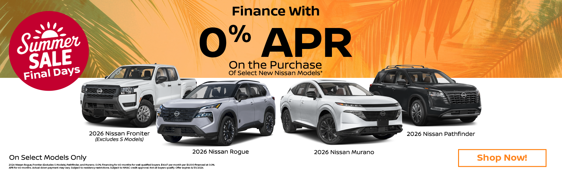 GGN 2026 Aug Banners 0% APR 3
