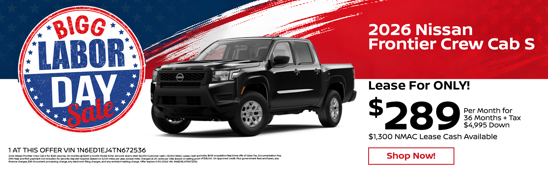 2026 Nissan Frontier Crew Cab S
