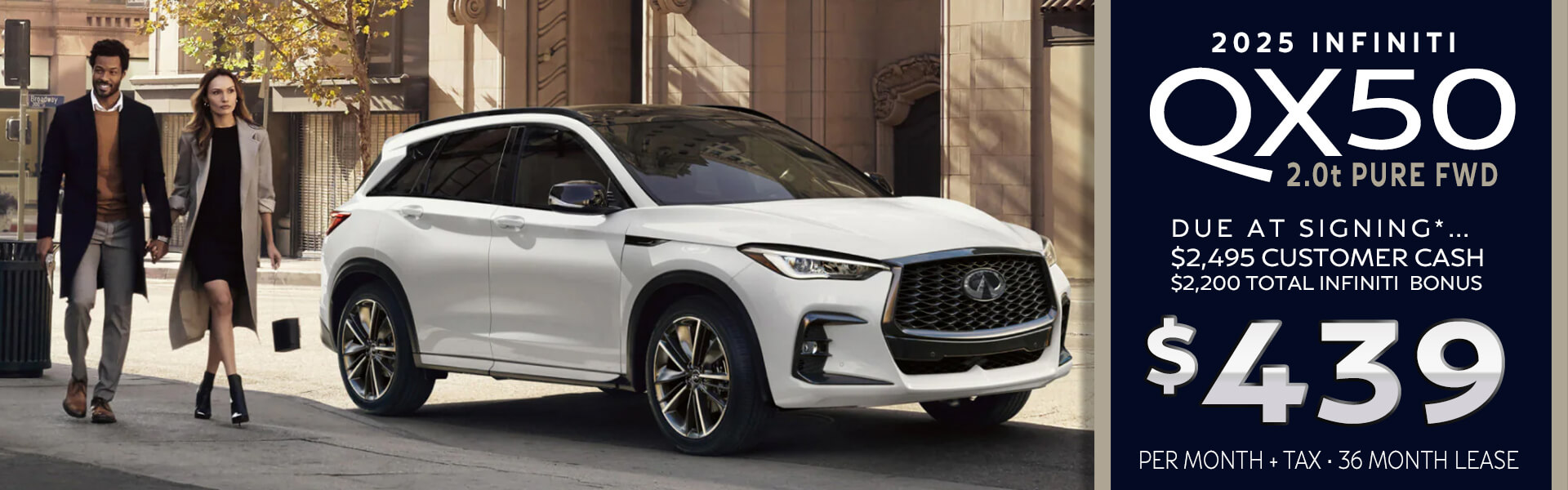 QX50 $439 p/m