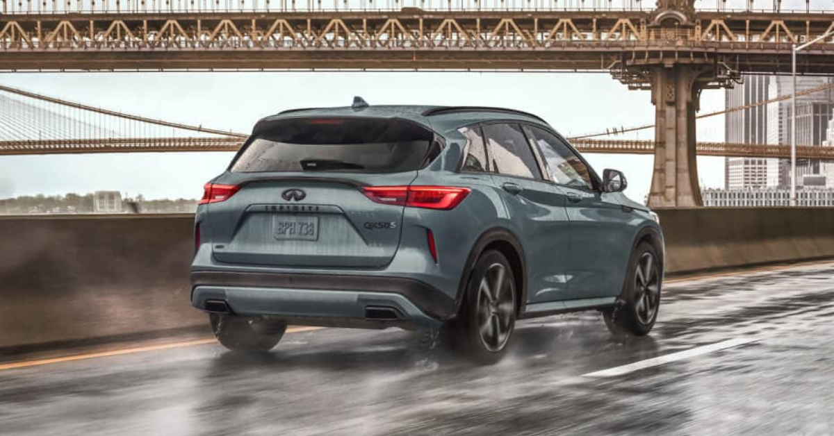 2025 INFINITI QX50 on the road