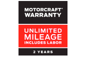 MOTORCRAFT® WARRANTY: TWO YEARS. UNLIMITED MILEAGE. INCLUDES LABOR.*