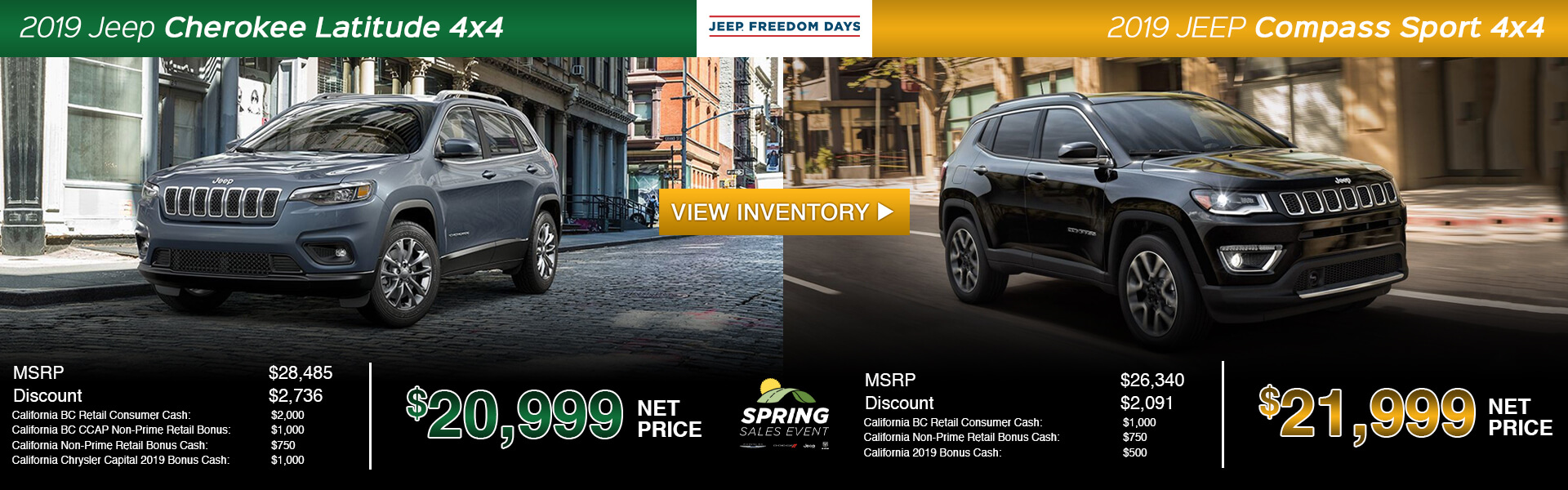 Jeep Compass Cherokee Split