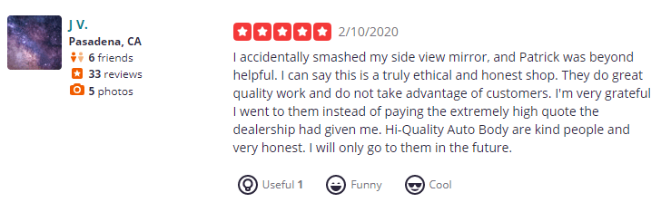 yelp review