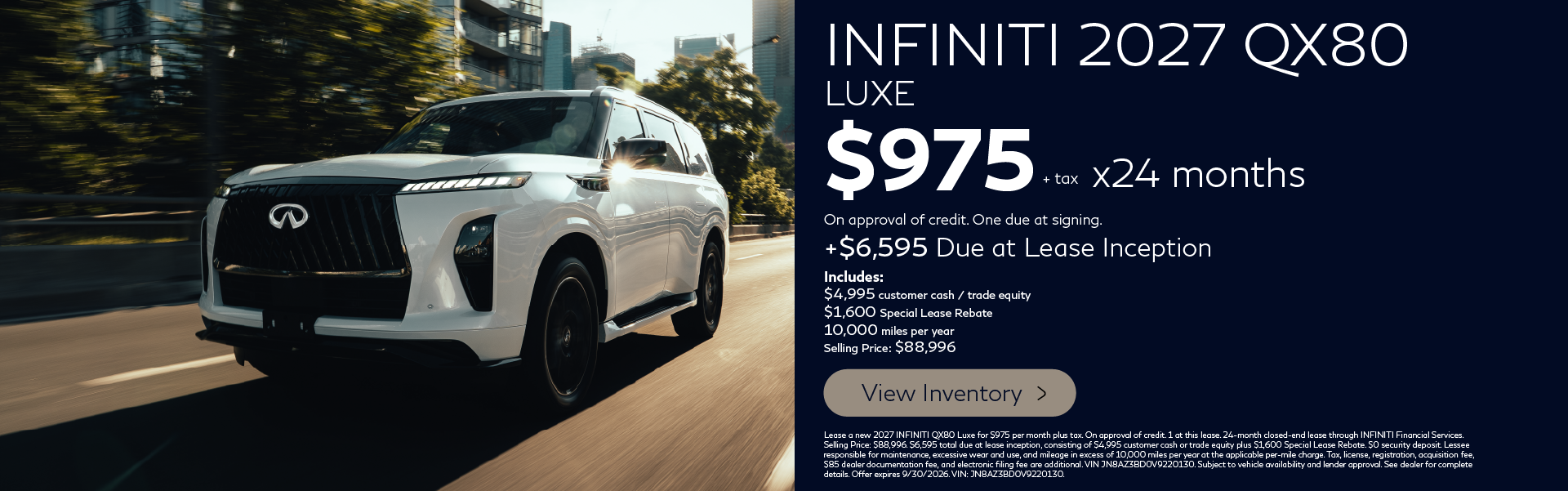 2027 QX80 Luxe Banner