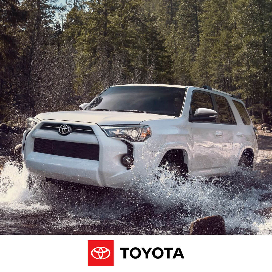 2024 Toyota 4Runner navigating across a lake
