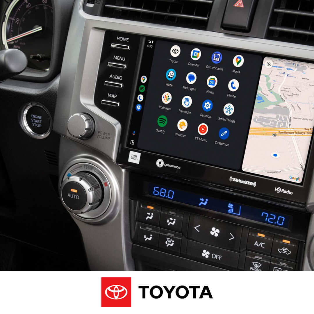 2024 Toyota 4Runner technology suite stereo with Android Auto, Apple CarPlay and touch screen display