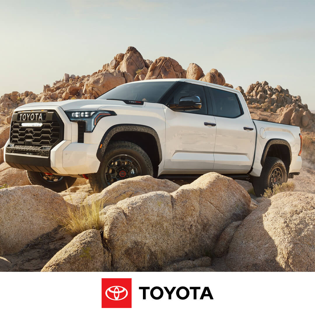 2024 Toyota Tundra i-Force Max parked on a mountain terrain