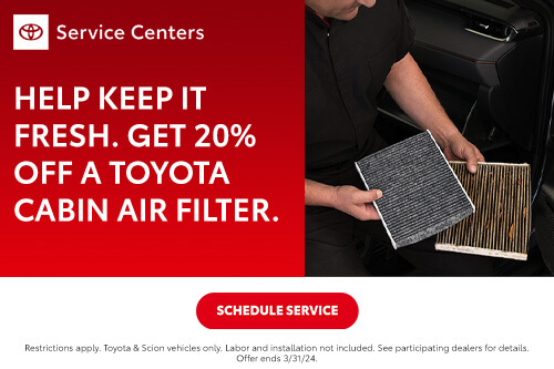 March Cabin Air Filter Special
