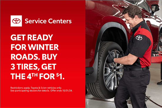 Buy 3 Tires Get The 4th For $1