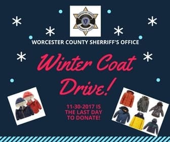 Worcester County Sheriff's Annual Winter Coat Drive
