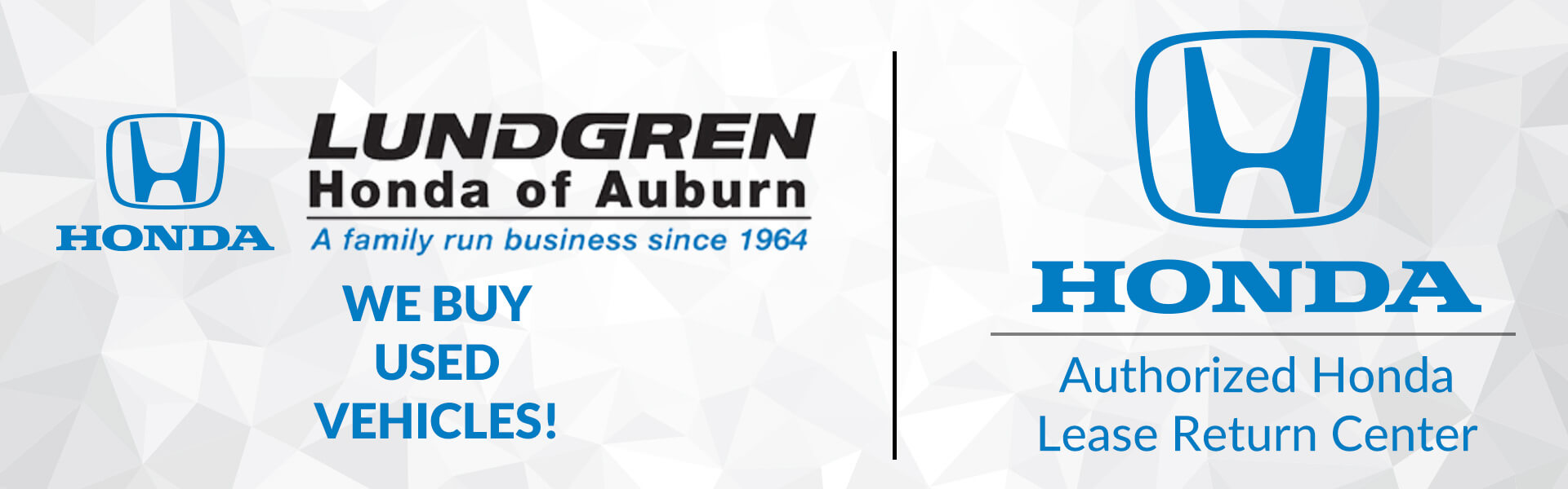 Lundgren of Honda of Auburn is now your Authorized lease return center for all Honda Leases