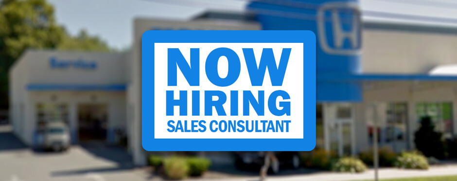 Now Hiring Sales Consultant