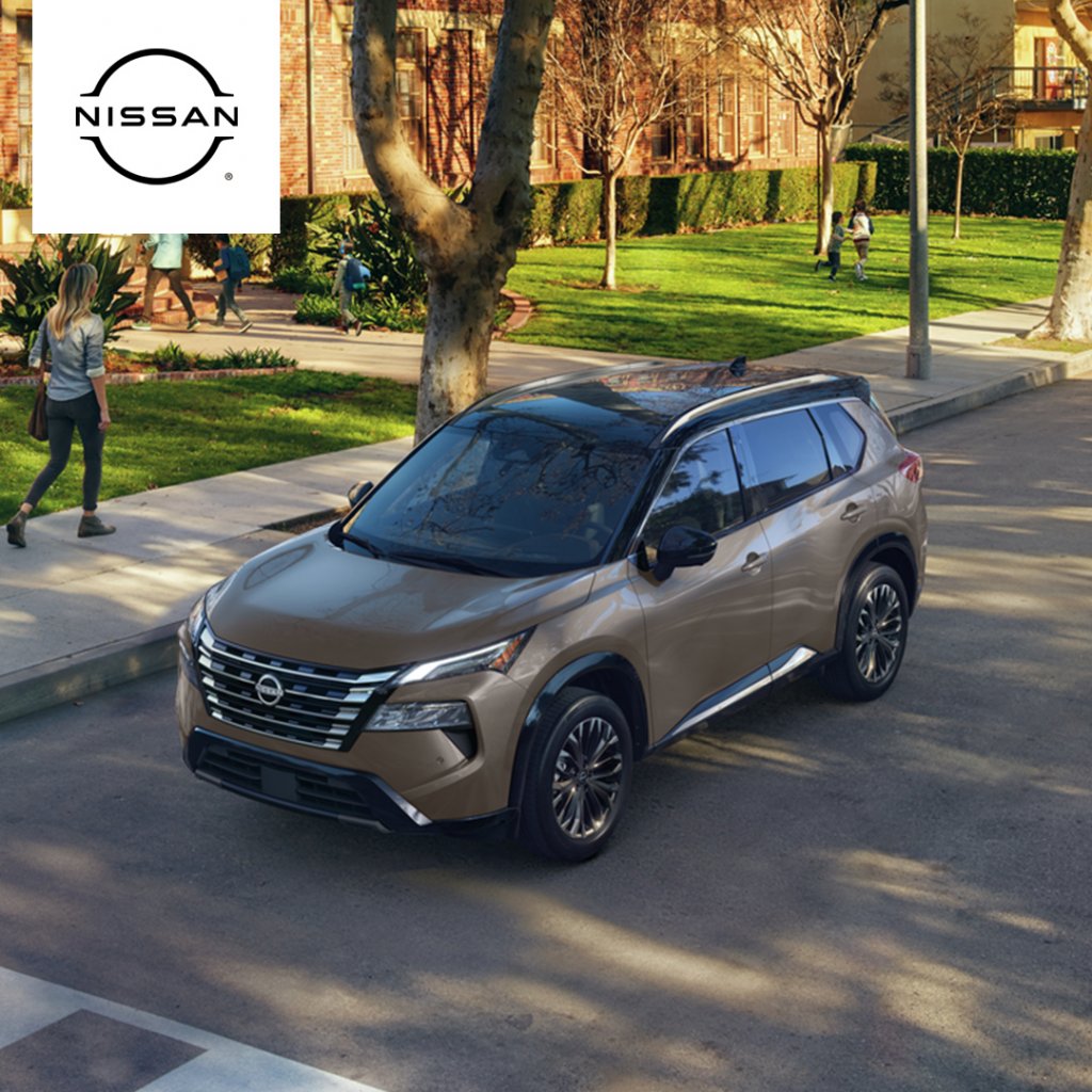 2024 NIssan Rogue parked on the side of the road
