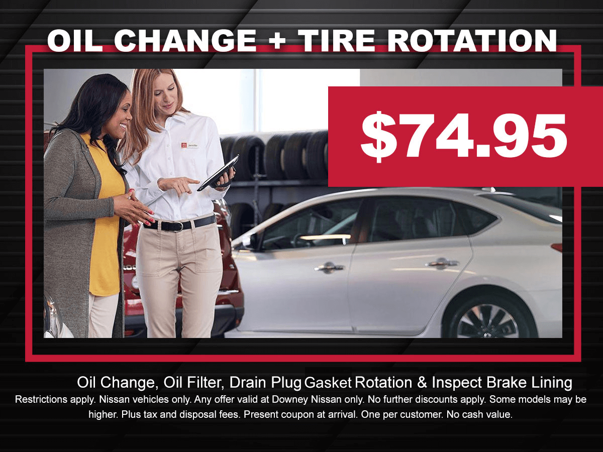Nissan Oil Change and Tire Rotation Coupon