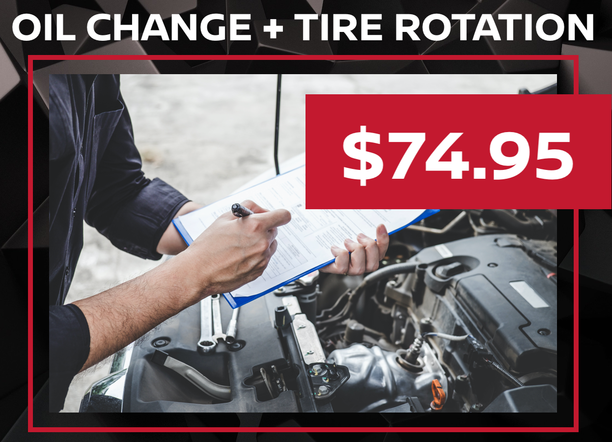 Nissan Oil Change and Tire Rotation Coupon