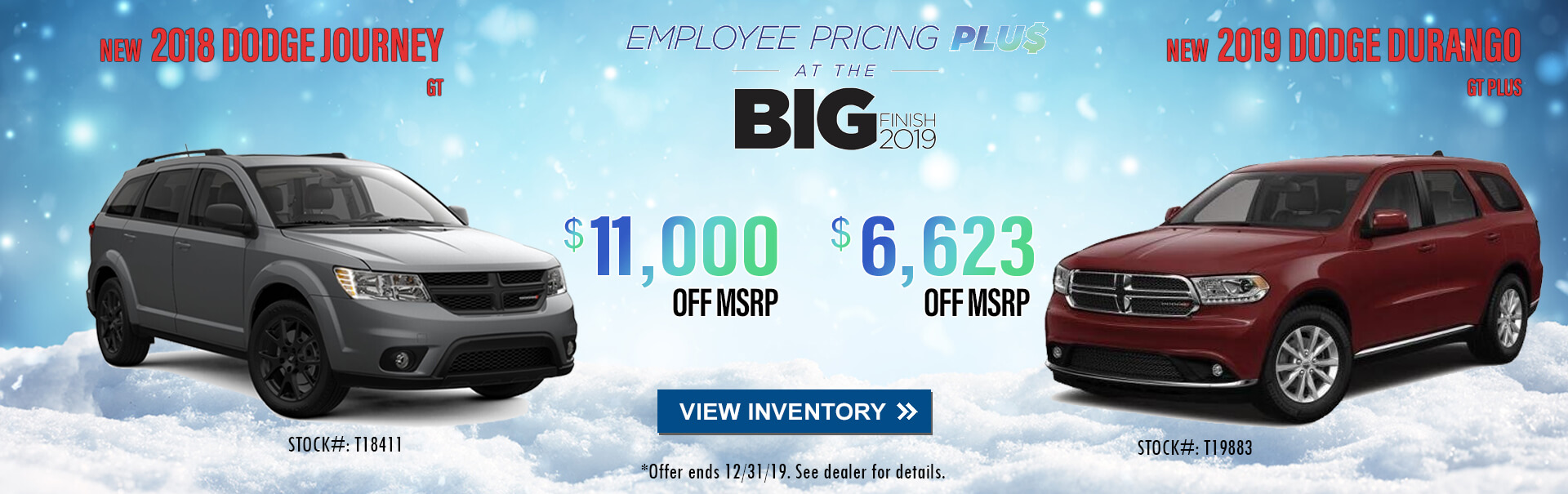 Dodge Employee Pricing Plus at the Big Finish near Alhambra CA