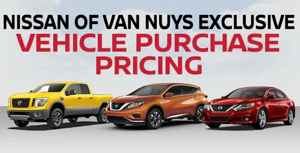 Nissan of Van Nuys Exclusive Vehicle Purchase Pricing