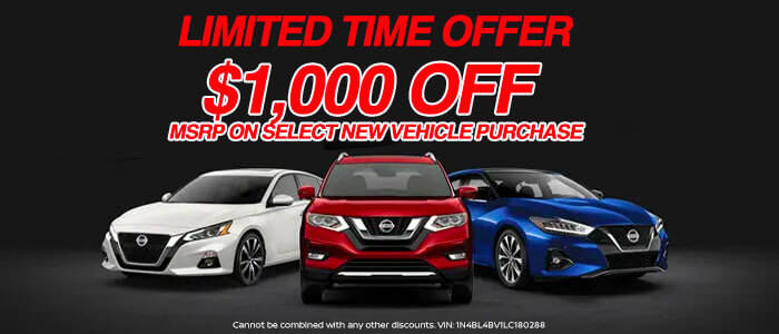 $500 Off Of MSRP Available on New Vehicle Purchase