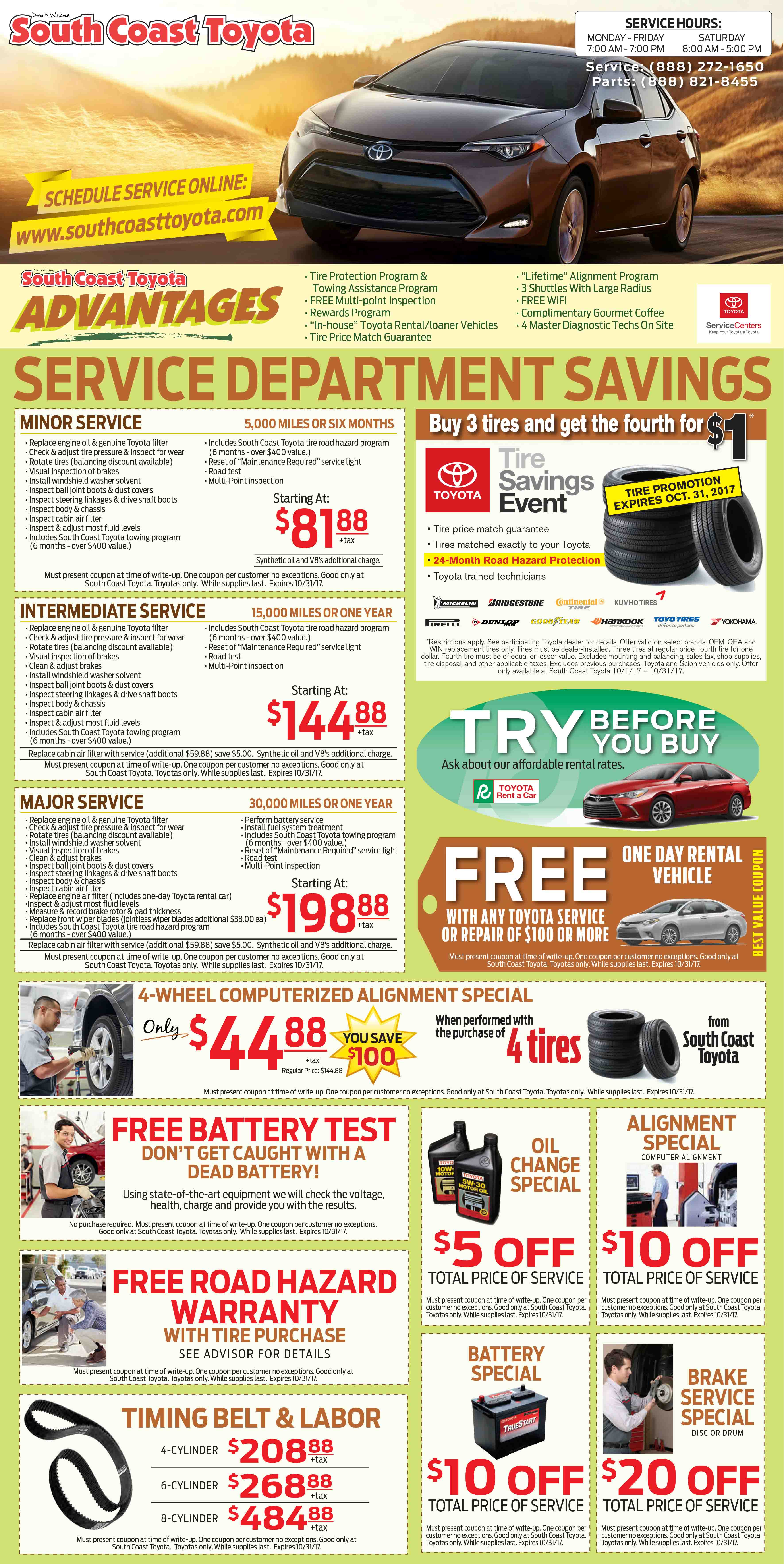Toyota dealer parts coupons