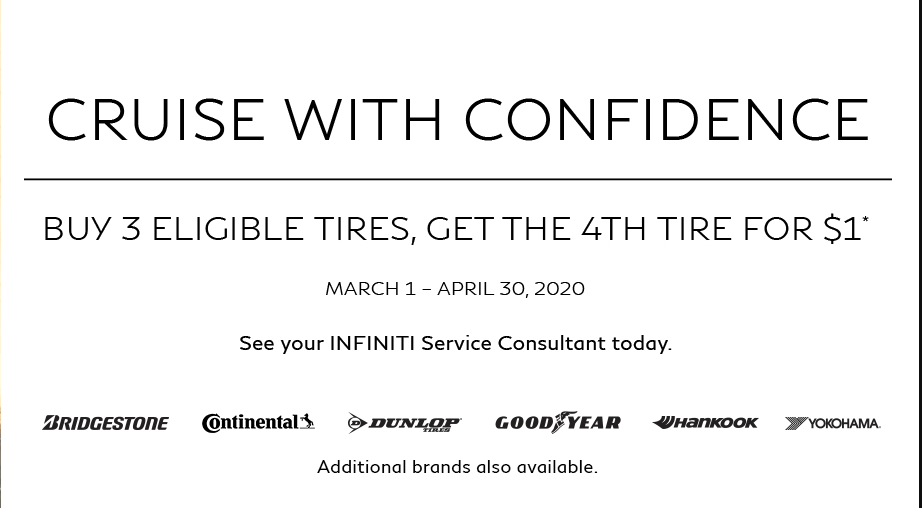 BUY 3 TIRES, GET 4TH FOR $1