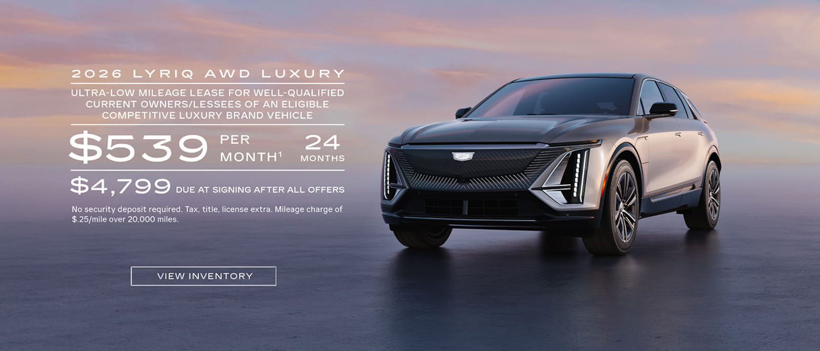 2026 Cadillac LYRIQ Lease Offer at a Southern California Cadillac Dealer