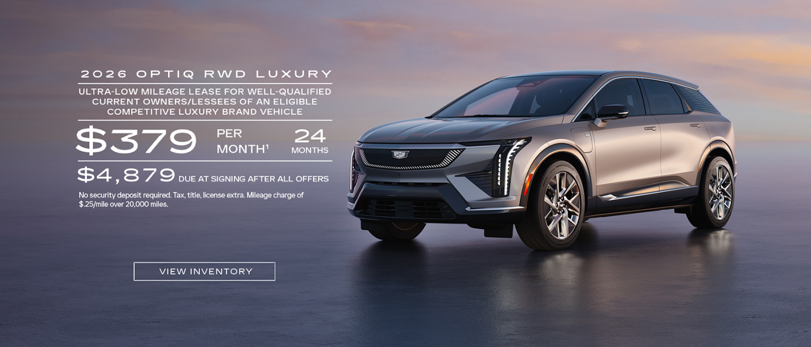 2026 Cadillac OPTIQ Lease Offer at a Southern California Cadillac Dealer