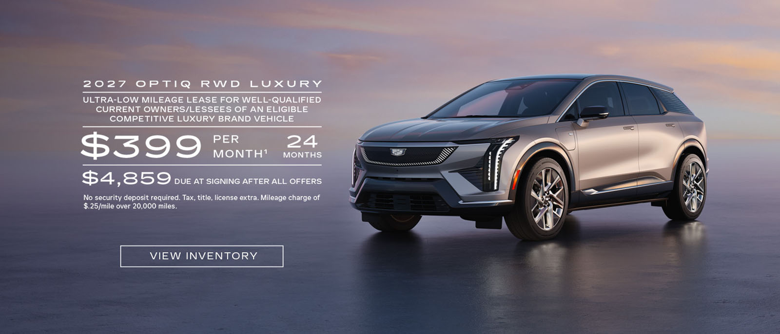 2027 Cadillac OPTIQ Lease Offer at a Southern California Ford Dealer