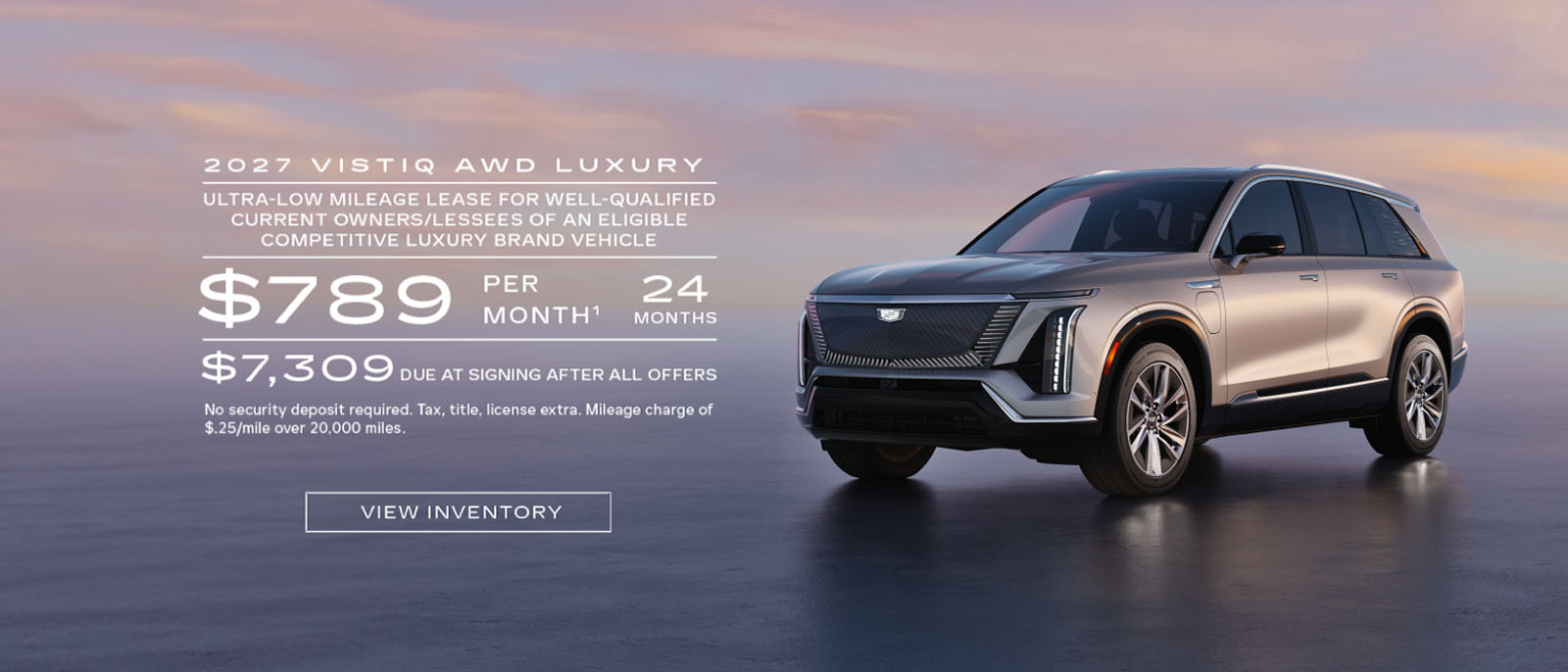 2027 Cadillac VISTIQ Lease Offer at a Southern California Cadillac Dealer