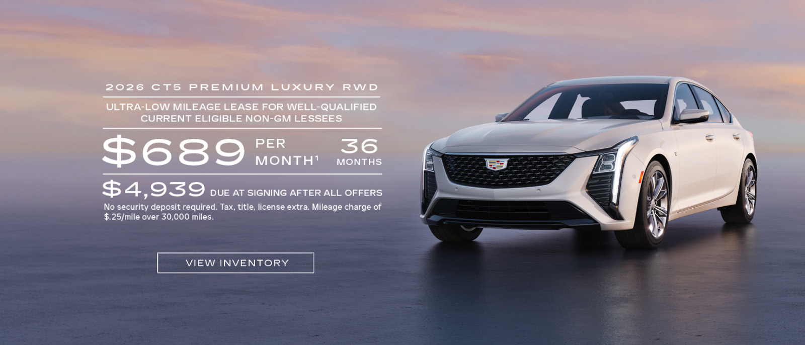2026 Cadillac CT5 Lease Offer at Southern California Cadillac Dealers