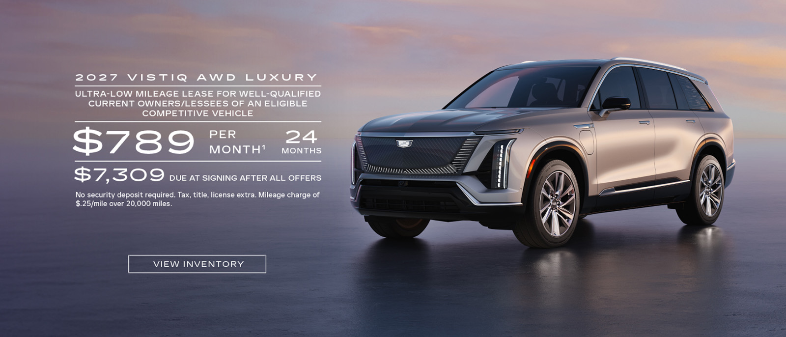 2027 Cadillac VISTIQ Lease Offer at the Southern California Cadillac Dealers