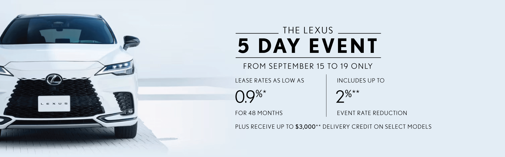 Lexus 5 Day Event