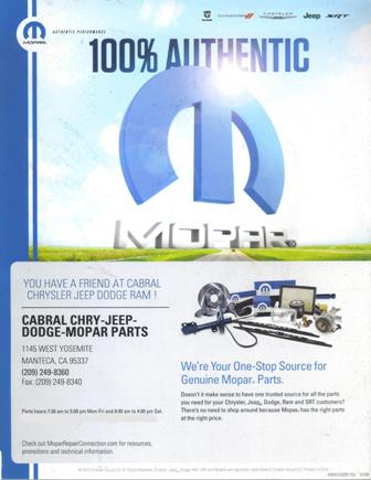 100% Authentic Mopar