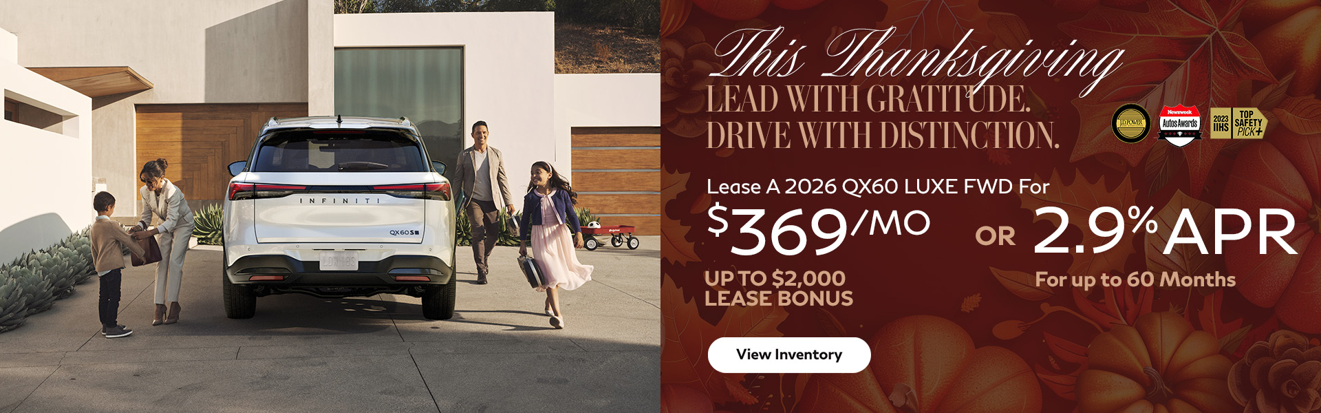 INFINITI 2026 QX60 Lease qx60 luxe lease offer