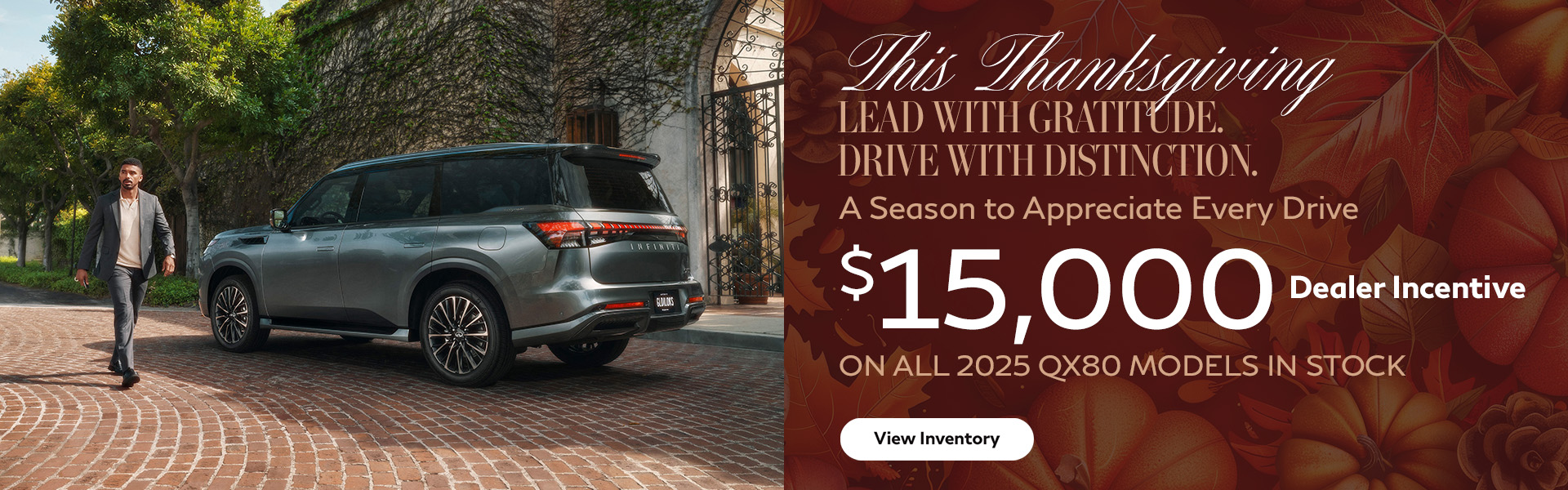 QX80 $15k Dealer Incentive