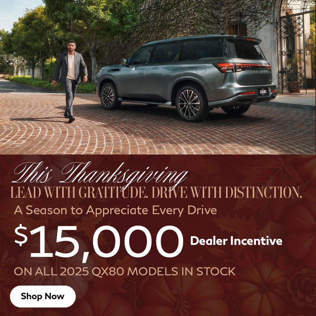 QX80 $15k Dealer Incentive