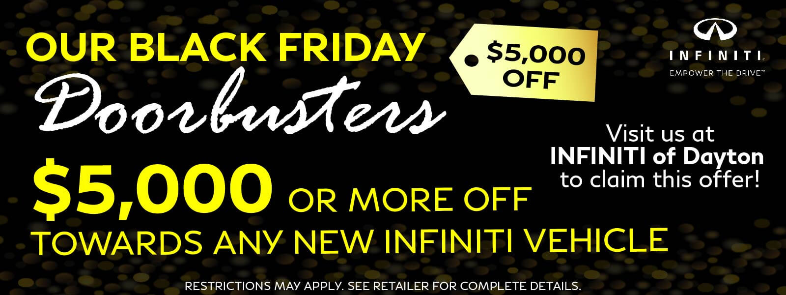 Black Friday Doorbusters Infiniti Of Dayton