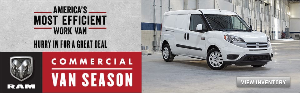 America's Most Efficient Work Van - Hurry in for a great deal - Commercial Van Season - View Inventory