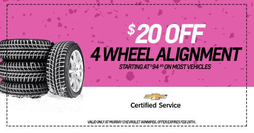 $20 Off Wheel Alignment