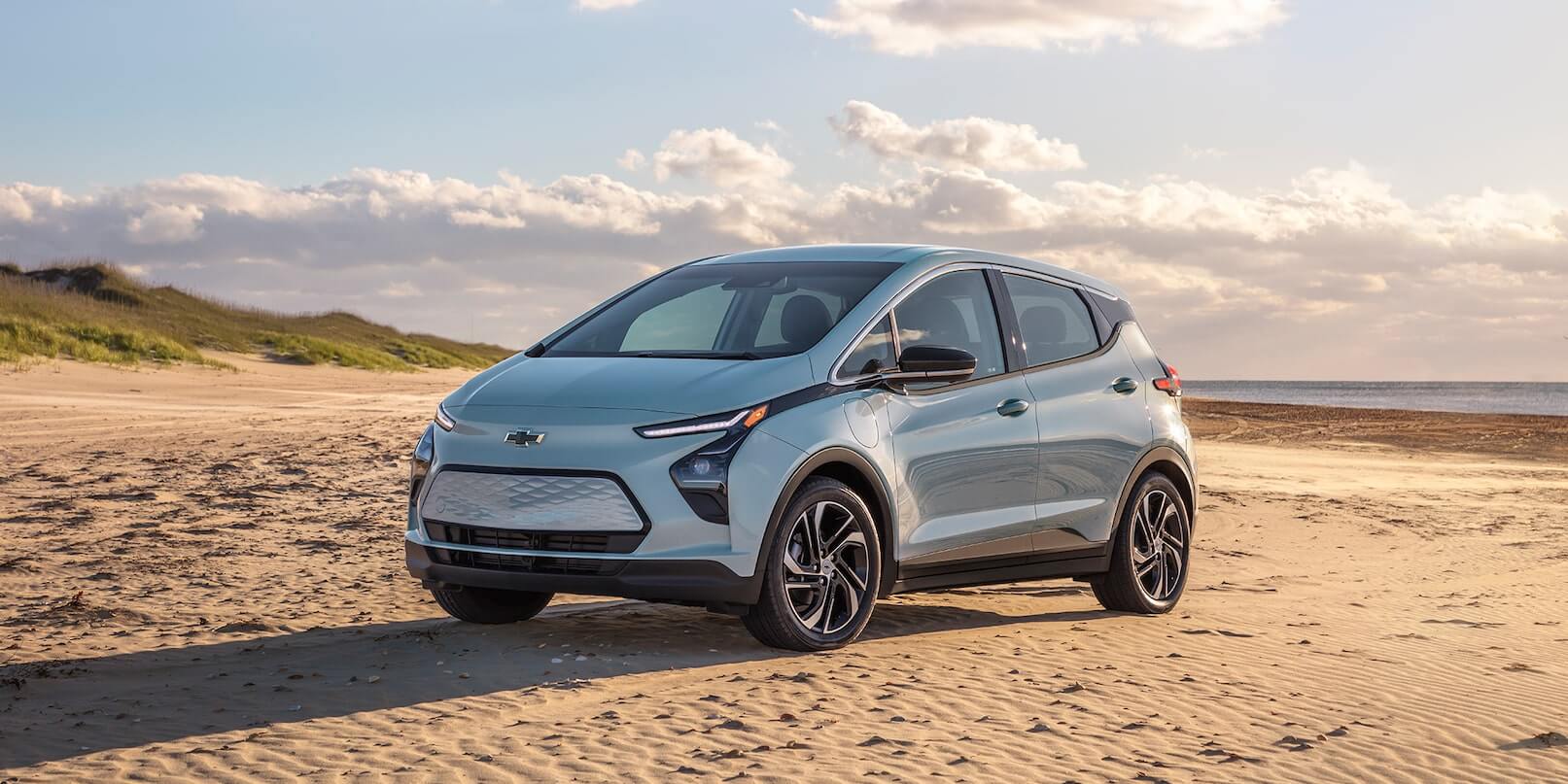 2022 Chevrolet Bolt EV parked in the desert