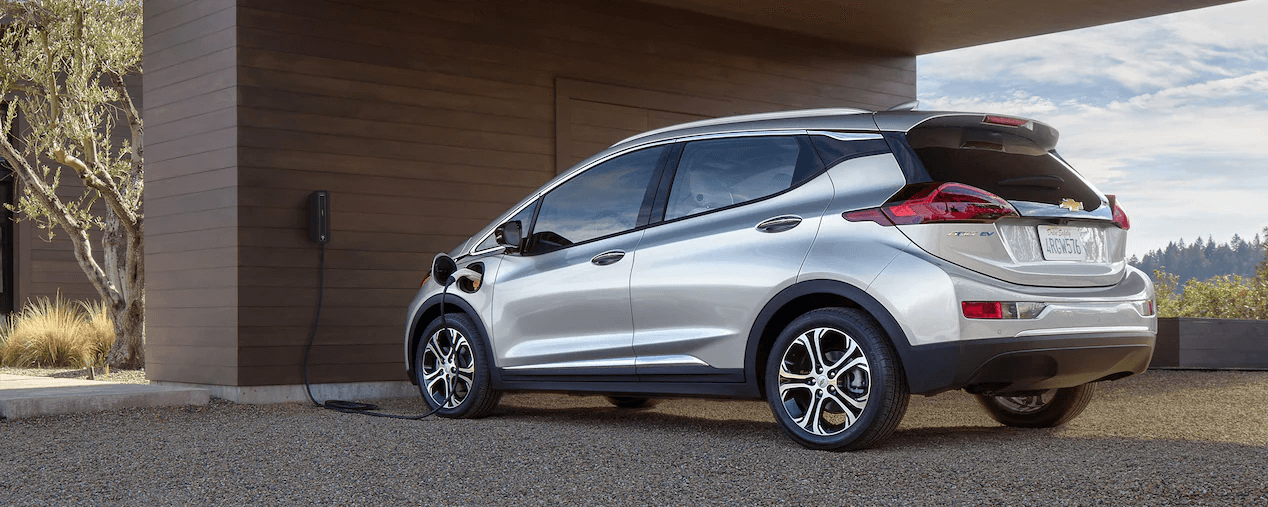 2021 Bolt EV Electric Car Charging Side Profile.