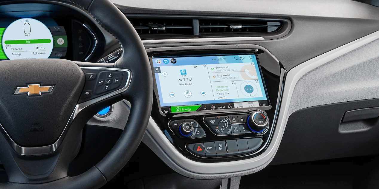 2021 Bolt EV Electric Car Interior Photo: Dashboard View.