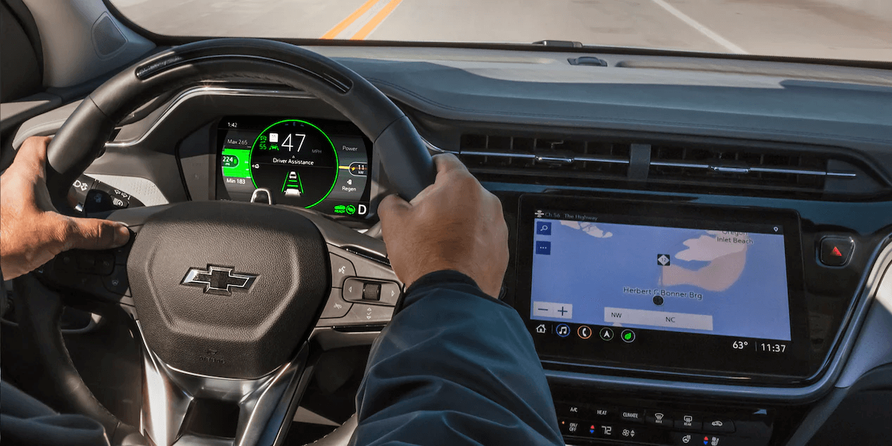 2022 Chevrolet Bolt EUV dashboard view.