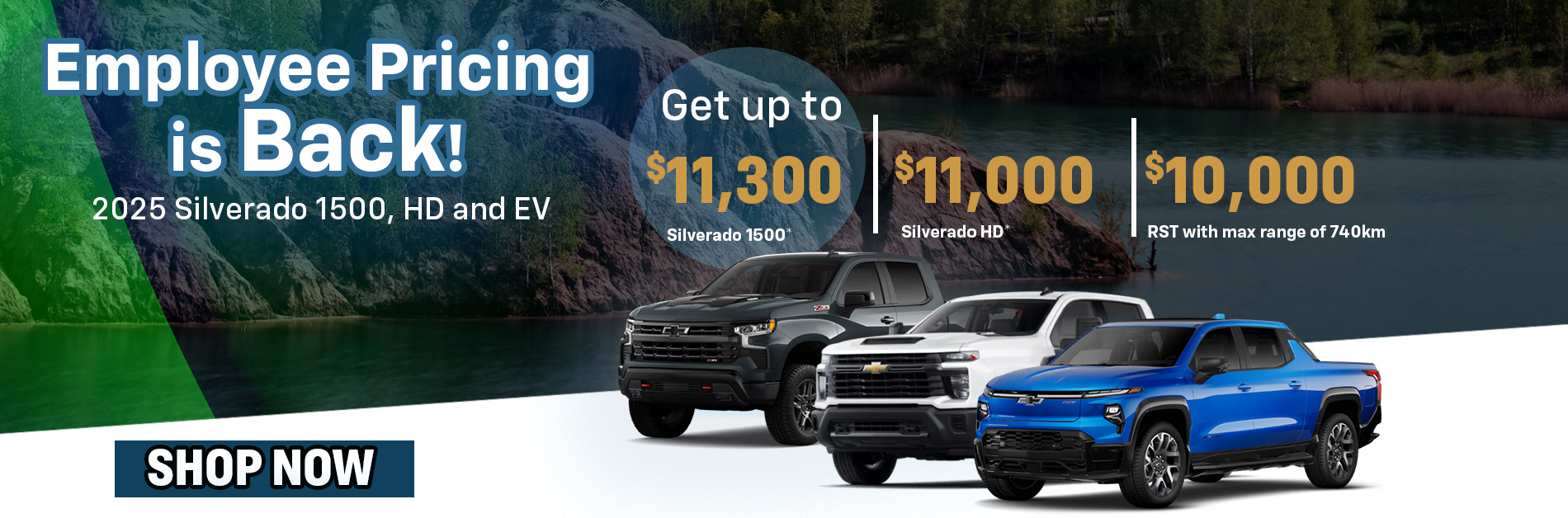 Employee Pricing for Silverados