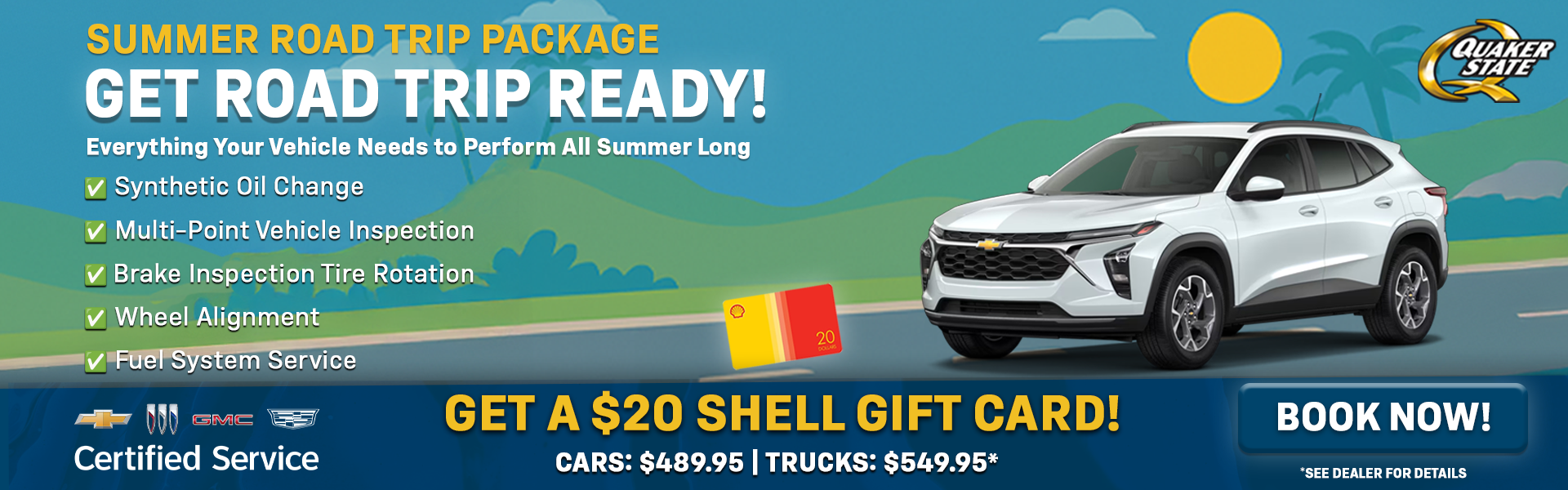 Summer road trip package offer