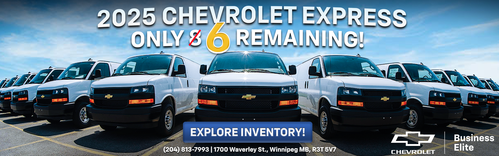 2025 Chevrolet Express Units Banner