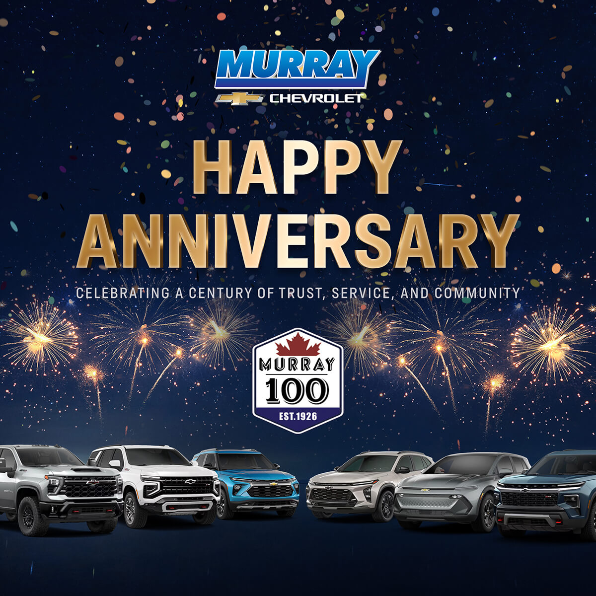 Murray 100 Happy Anniversary