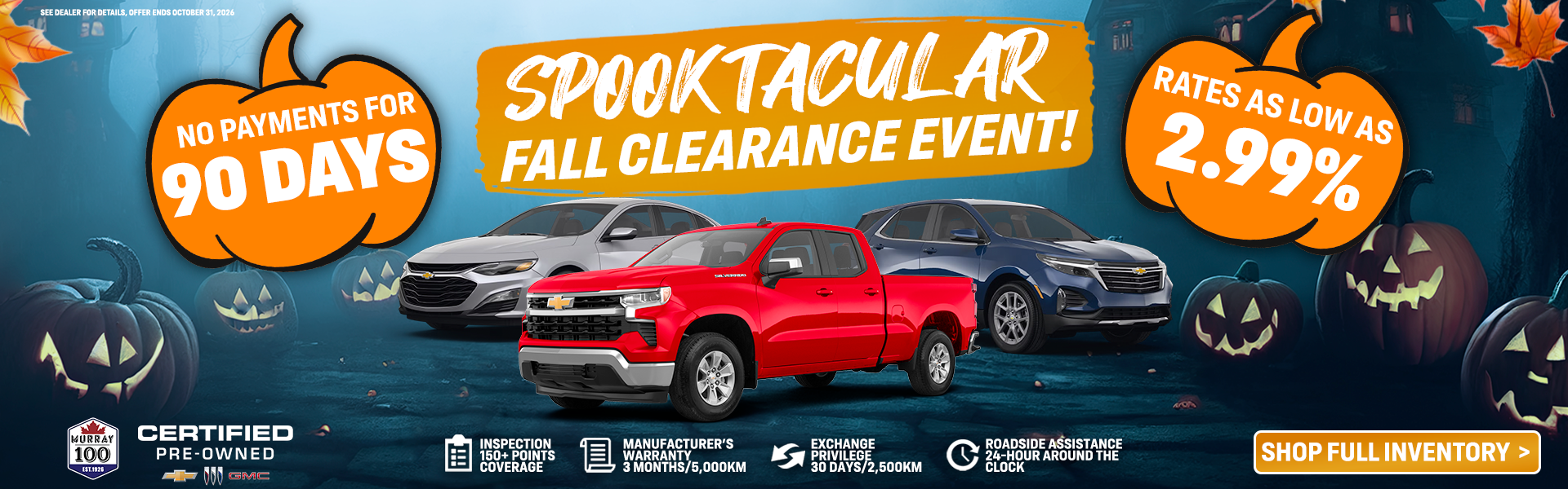 Spooktacular Fall Clearance Event
